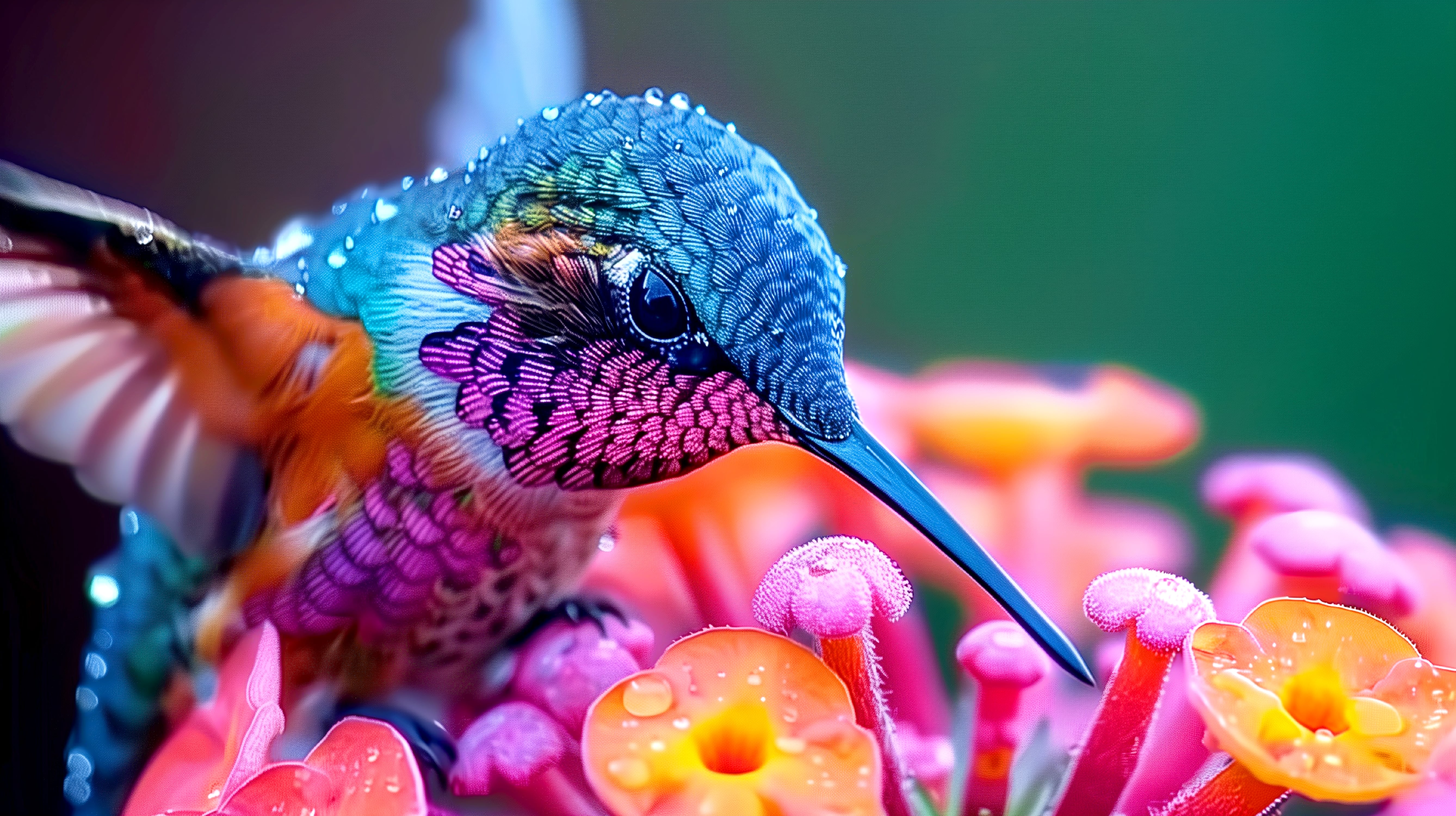 colibri sur fleur